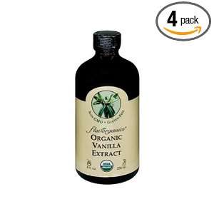 Flavorganics Extract Pure Vanilla(95% Organic), 2 Ounce (Pack of 4 