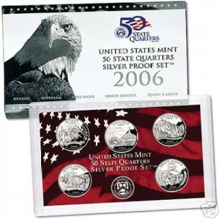 2006 50 STATE QUARTERS Silver Proof Set US MINT Sets *  