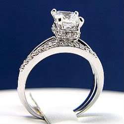 PIECE Tungsten/Sterling Silver Engagement Wedding Ring SET
