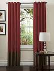 grommet curtain panels red  