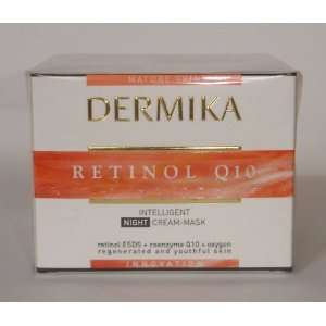   Dermika Retinol Q10 Intelligent Anti Wrinkle Night Cream Mask Beauty