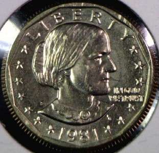 1981 S Susan B. Anthony Dollar From MINT Set **ONLY IN MINT SETS 