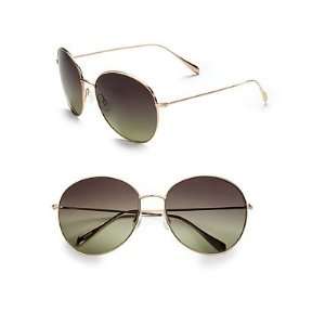   Peoples Blondell Round Metal Sunglasses   Silver