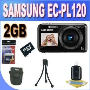 Samsung EC PL120 Digital Camera with 14 MP and 5x Optical Zoom Black 