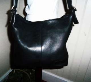 TIGNANELLO Buttery Soft Supple Black Leather Handbag Shoulder Bag 