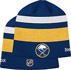 Buffalo Sabres Reebok NHL Player Knit Hat Cap Striped B