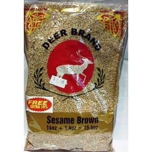  Deer Brand Sesame Seeds (Brown)   14 oz 