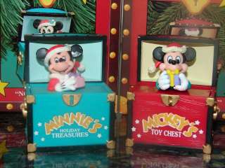   & MINNIE MOUSE Toy Chest CHRISTMAS ORNAMENTS Now you see it  