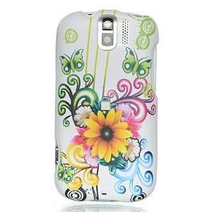  Hard Plastic Design Phone Cover Case White Flower and 