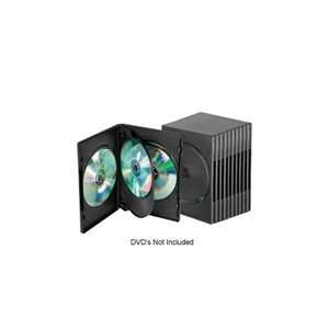  Ultra 10 Pack Slim CD & DVD Cases   Holds 4 Disks 