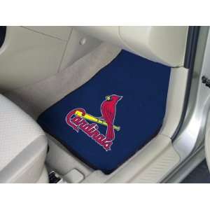  St. Louis Cardinals Printed Carpet Car Mat 2 Piece Set 