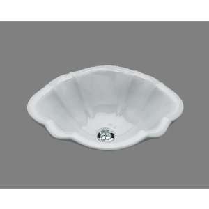   Sinks P1418 Bates and Bates Erin Oval Lavatory Drop In Sterling Silver