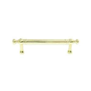  Top knobs   bead end 3 3/4 centers pull in polished brass 