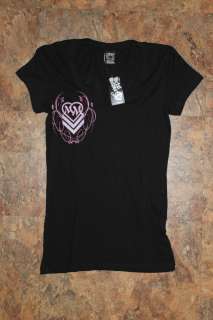 Metal Mulisha Womens tee shirt Size Small Black NWT  