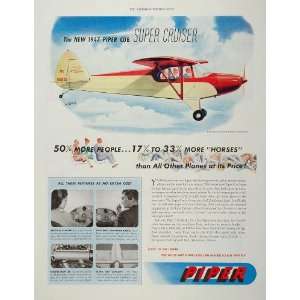  1947 Ad Piper Cub Super Cruiser Airplane Jo Kotula 
