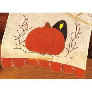   Fall Autumn Thanksgiving Embroidered Table Runner