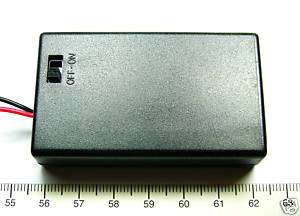 2pcs Battery Holder Cassette AAA R03P UM 4 1.5Vx3 Wire type ON/OFF 