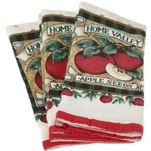  Essential Apple Terry Dish Towel, Set of 3