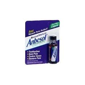  Anbesol Regular Strength Cool Mint Liquid Blister .25oz 