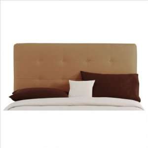   Double Button Tufted Headboard in Saddle Size: Twin: Everything Else