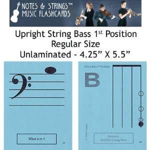  Notes & Strings Upright String Bass 1st Position 4.25X5.5 