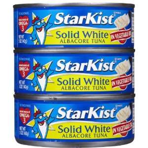 StarKist Solid White Albacore Tuna in Vegetable Oil, 5 oz, 3 Pack   3 