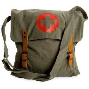  Vintage Look Army Red Cross Medic Shoulder Messenger Bag Everything
