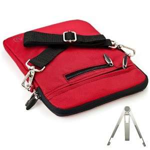  Red Nylon Carrying Case with Removable Shoulder Strap for VIZIO 