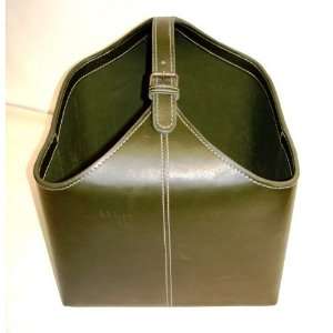 LEATHER BOX APPLE GREEN, 14inX13in:  Kitchen & Dining