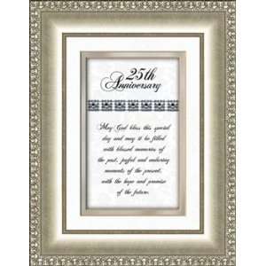  25th Silver Wedding Anniversary Gift Framed Verse Picture 