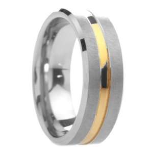  8 mm Mens Tungsten Carbide Rings Wedding Bands Center 